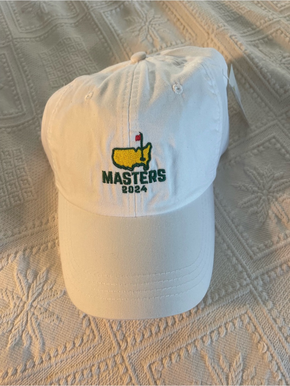 Masters White Cap with Green Label